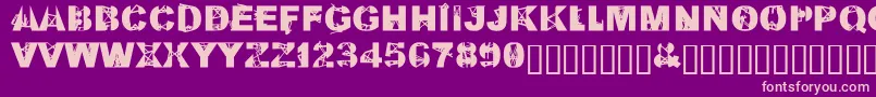 KillAllFontsJustAggression Font – Pink Fonts on Purple Background