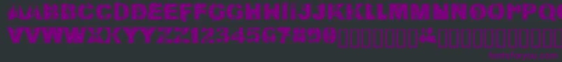 KillAllFontsJustAggression Font – Purple Fonts on Black Background