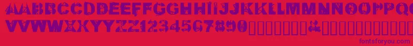 KillAllFontsJustAggression Font – Purple Fonts on Red Background