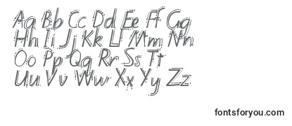 Überblick über die Schriftart Kiwischoolhandwritingwithguidesregular