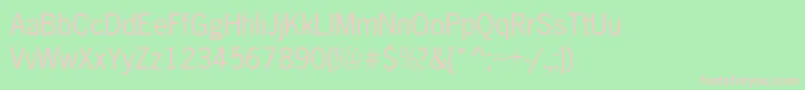 News Font – Pink Fonts on Green Background