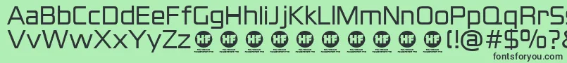 BlackthornsRegularDemo Font – Black Fonts on Green Background