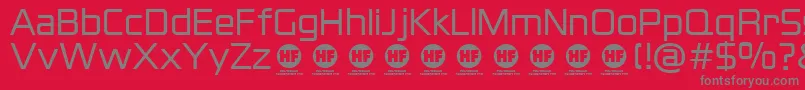 BlackthornsRegularDemo Font – Gray Fonts on Red Background