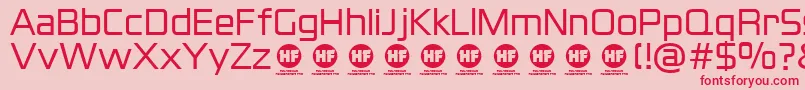 BlackthornsRegularDemo Font – Red Fonts on Pink Background