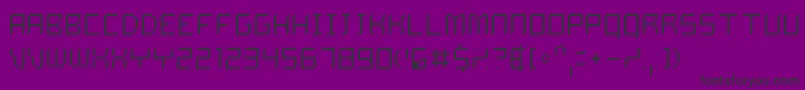 DelilahThin Font – Black Fonts on Purple Background