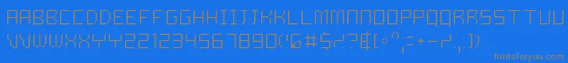 More about DelilahThin Font DelilahThin Font – Gray Fonts on Blue Background