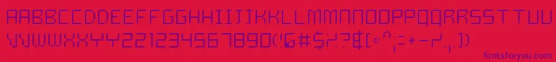 DelilahThin Font – Purple Fonts on Red Background