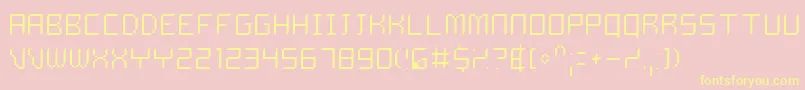 DelilahThin Font – Yellow Fonts on Pink Background