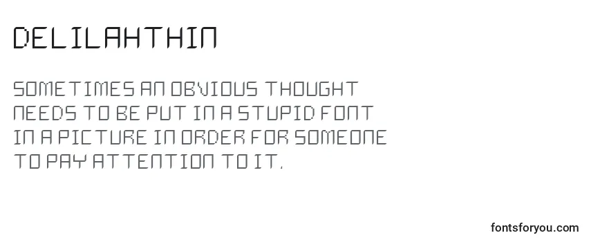 DelilahThin Font