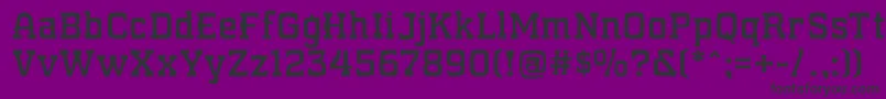 Czcionka WhatSoundPounds – czarne czcionki na fioletowym tle