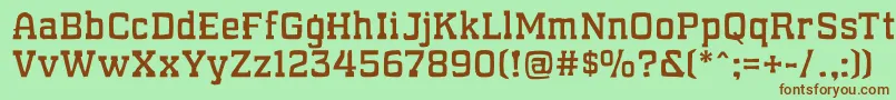 WhatSoundPounds Font – Brown Fonts on Green Background