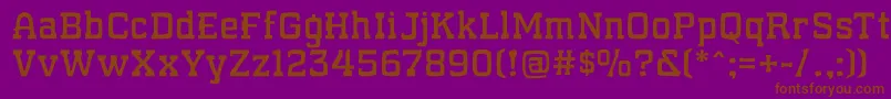 WhatSoundPounds Font – Brown Fonts on Purple Background