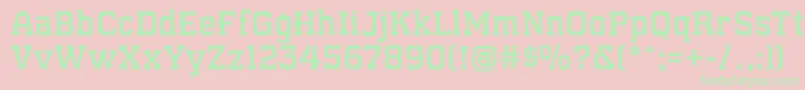 WhatSoundPounds Font – Green Fonts on Pink Background