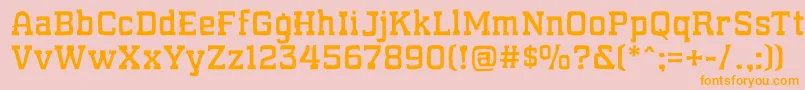WhatSoundPounds Font – Orange Fonts on Pink Background