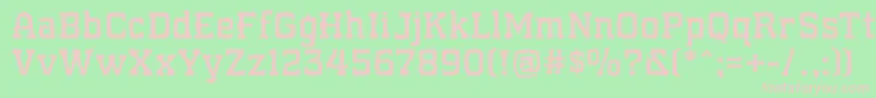 WhatSoundPounds Font – Pink Fonts on Green Background