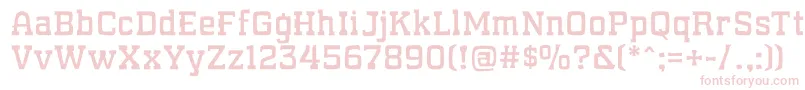 WhatSoundPounds-fontti – vaaleanpunaiset fontit valkoisella taustalla