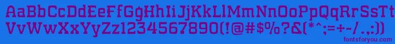 WhatSoundPounds Font – Purple Fonts on Blue Background