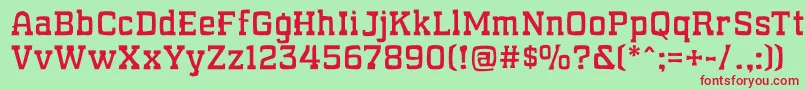WhatSoundPounds Font – Red Fonts on Green Background