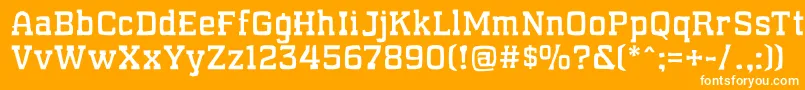 WhatSoundPounds Font – White Fonts on Orange Background