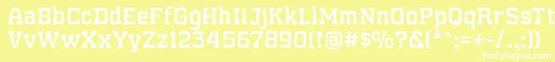 WhatSoundPounds Font – White Fonts on Yellow Background