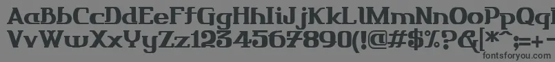 フォントFriendo – 黒い文字の灰色の背景