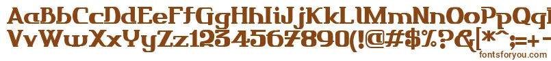 Шрифт Friendo – коричневые шрифты на белом фоне