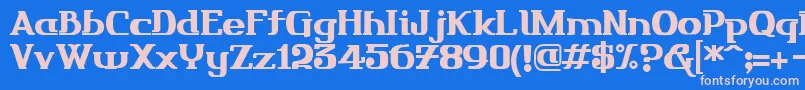 Шрифт Friendo – розовые шрифты на синем фоне