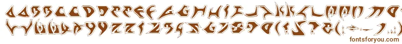 Шрифт KahlessPro – коричневые шрифты на белом фоне