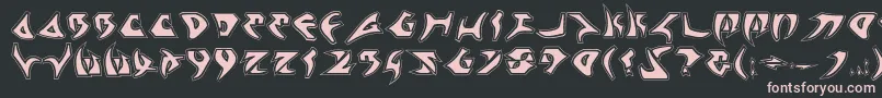 KahlessPro Font – Pink Fonts on Black Background