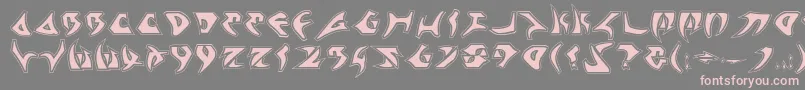 fuente KahlessPro – Fuentes Rosadas Sobre Fondo Gris