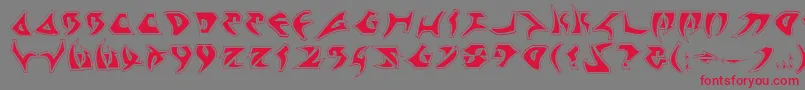KahlessPro Font – Red Fonts on Gray Background