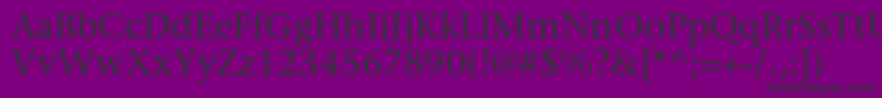 StoneserifstdMedium Font – Black Fonts on Purple Background