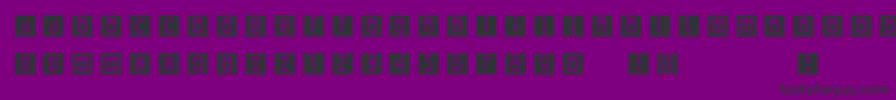 フォントArchetypobricksinvers – 紫の背景に黒い文字