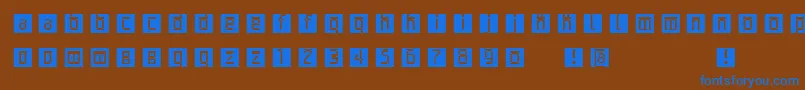 fuente Archetypobricksinvers – Fuentes Azules Sobre Fondo Marrón