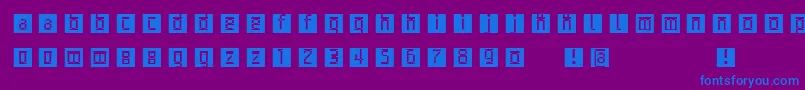 fuente Archetypobricksinvers – Fuentes Azules Sobre Fondo Morado