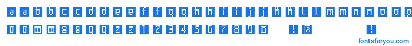 Lisätietoja Archetypobricksinvers-fontista Archetypobricksinvers-fontti – siniset fontit valkoisella taustalla