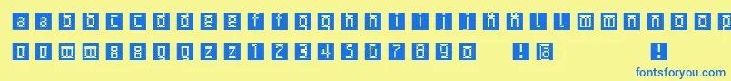 fuente Archetypobricksinvers – Fuentes Azules Sobre Fondo Amarillo