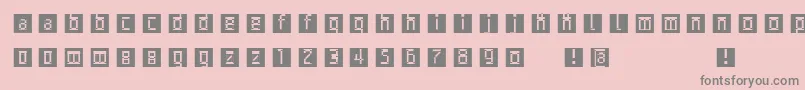 fuente Archetypobricksinvers – Fuentes Grises Sobre Fondo Rosa