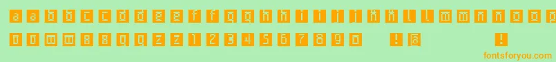 fuente Archetypobricksinvers – Fuentes Naranjas Sobre Fondo Verde