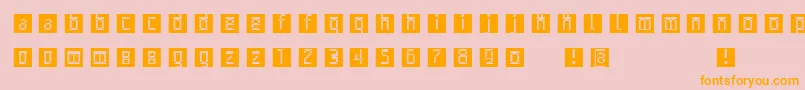 fuente Archetypobricksinvers – Fuentes Naranjas Sobre Fondo Rosa