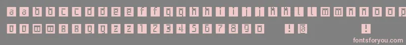 Подробнее о шрифте Archetypobricksinvers Шрифт Archetypobricksinvers – розовые шрифты на сером фоне