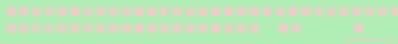 Шрифт Archetypobricksinvers – розовые шрифты на зелёном фоне