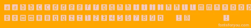 fuente Archetypobricksinvers – Fuentes Rosadas Sobre Fondo Naranja