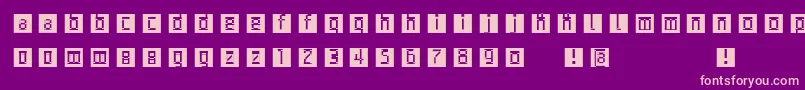 Police Archetypobricksinvers – polices roses sur fond violet