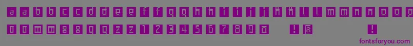 Archetypobricksinvers Font – Purple Fonts on Gray Background