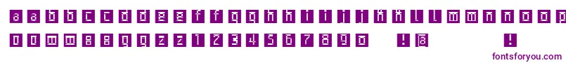 Archetypobricksinvers Font – Purple Fonts on White Background