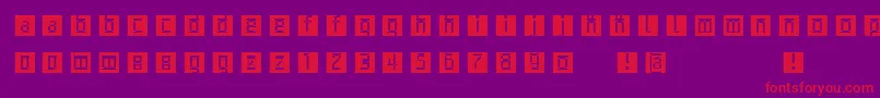 Archetypobricksinvers Font – Red Fonts on Purple Background
