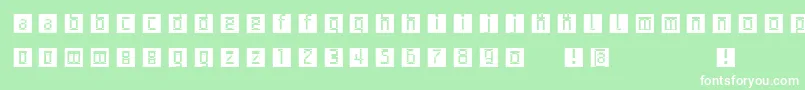 Archetypobricksinvers Font – White Fonts on Green Background