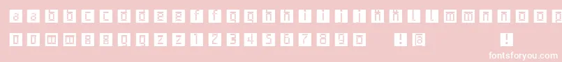 Saiba mais sobre a fonte Archetypobricksinvers Fonte Archetypobricksinvers – fontes brancas em um fundo rosa