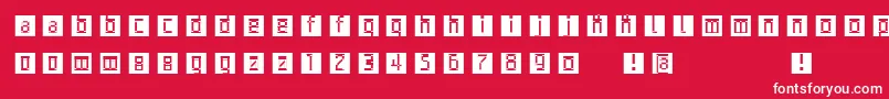 fuente Archetypobricksinvers – Fuentes Blancas Sobre Fondo Rojo